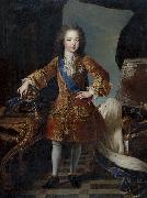 Circle of Pierre Gobert Portrait of King Louis XV France oil painting artist